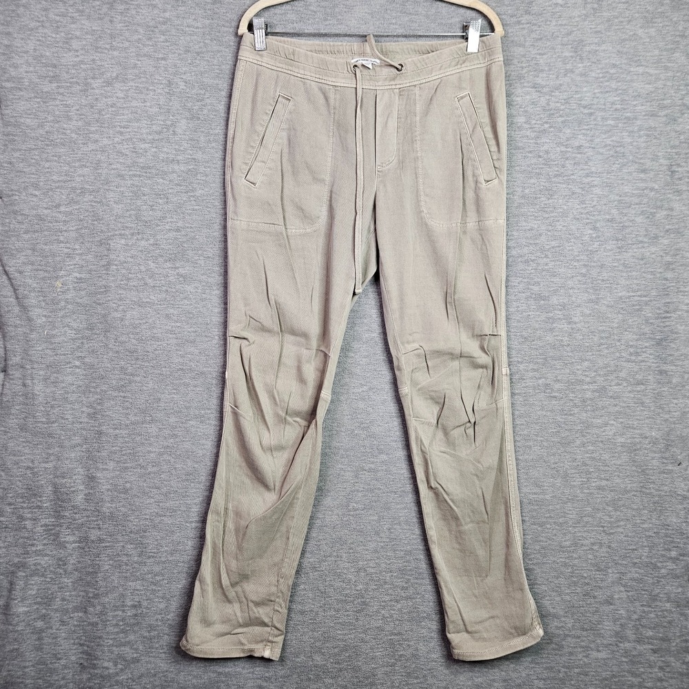James Perse Women's Size 2 Beige Drawstring Lounge Jogger Pants Casual